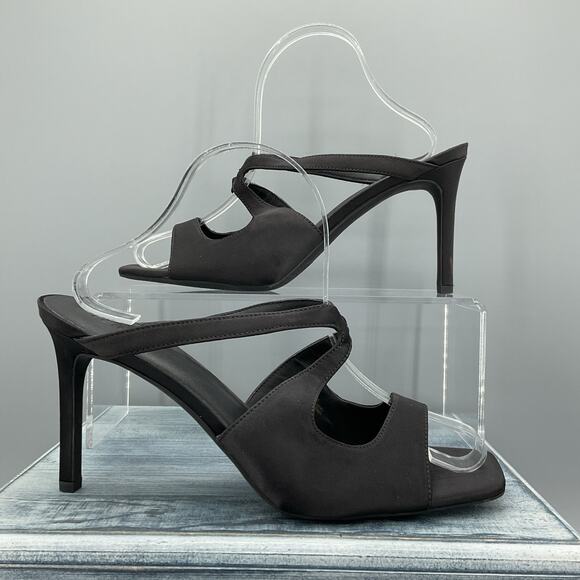 NEW Nordstrom Rack Women’s Adison Stiletto Sandals Black Size 9.5M - Picture 1 of 10